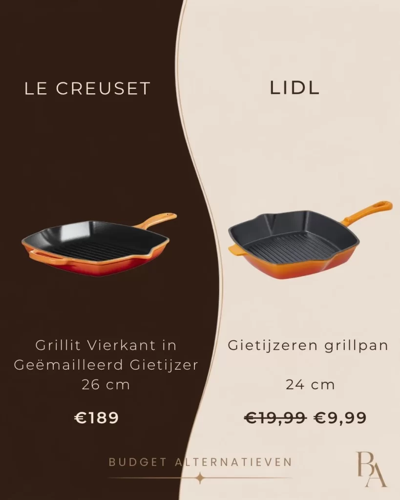 lidl grillpan vs le creuset