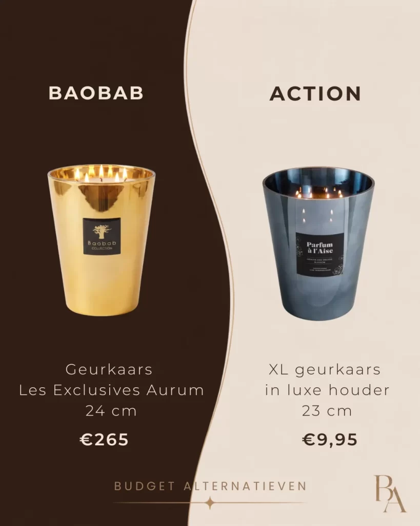 action baobab alternatief kaars
